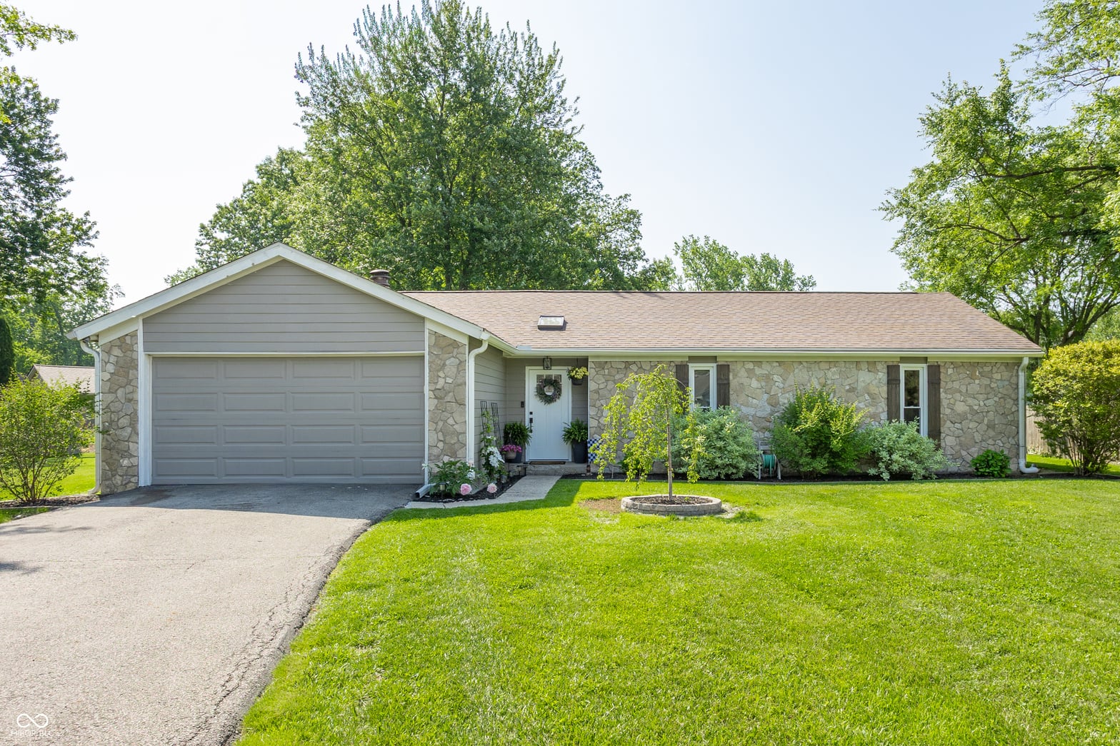 Front exterior at 7833 White Dove Court, Indianapolis, IN