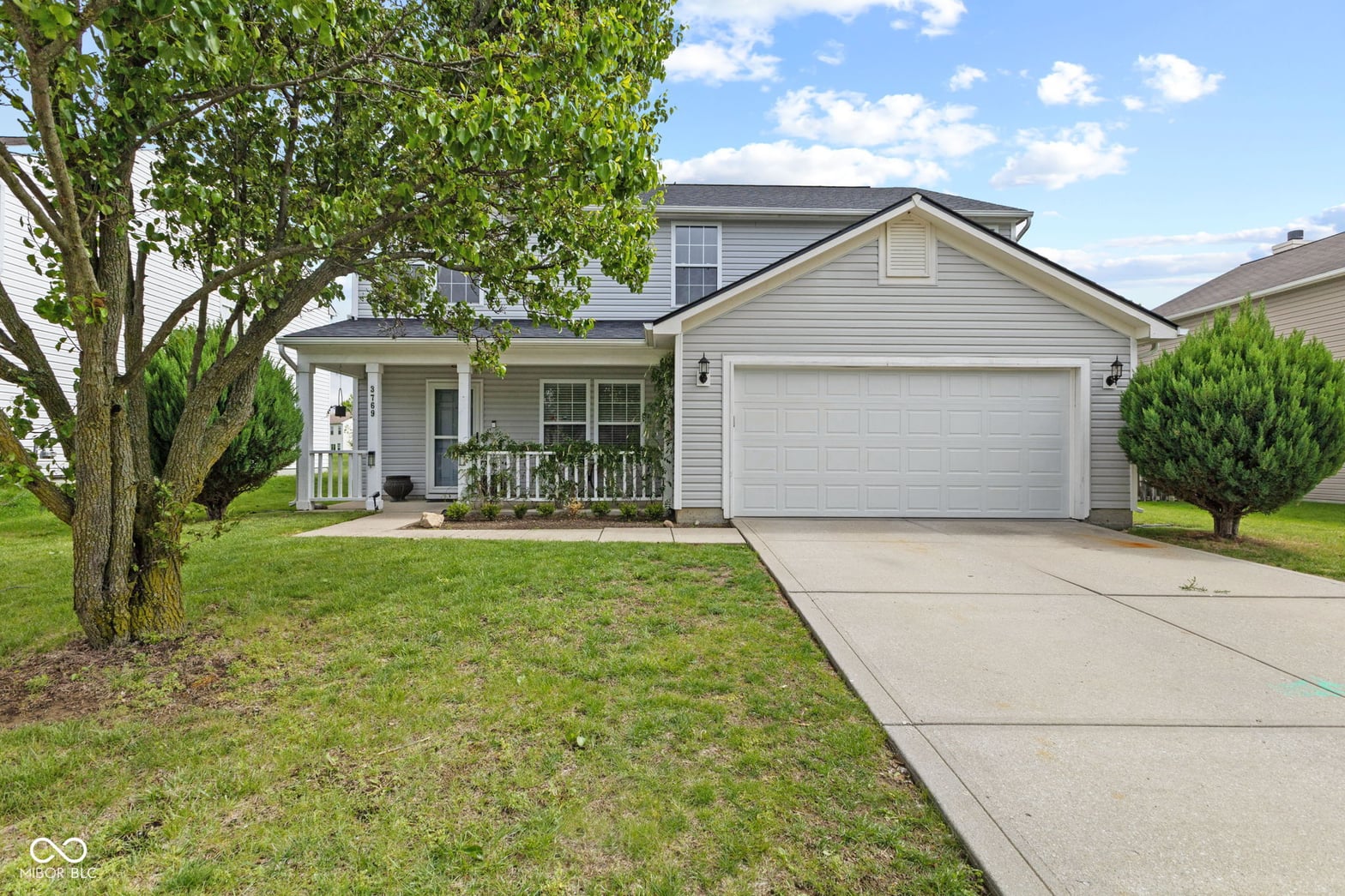 Front exterior at 3769 Limelight Lane, Whitestown, IN