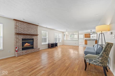 Living room at 3769 Limelight Lane, Whitestown, IN