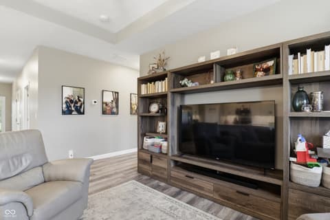 Living room at 317 E Quail Drive, Oxford, IN