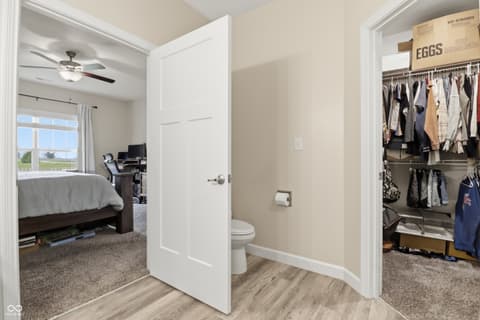Primary bathroom at 317 E Quail Drive, Oxford, IN
