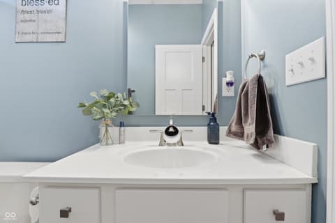 Bathroom at 317 E Quail Drive, Oxford, IN