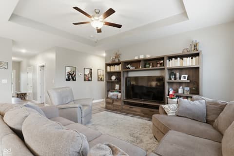 Living room at 317 E Quail Drive, Oxford, IN