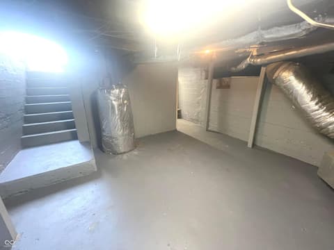 Basement at 632 Elm Street, Shelbyville, IN