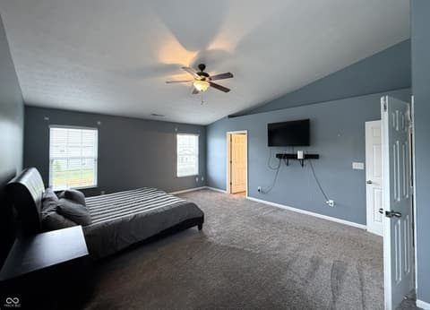 Primary bedroom at 1619 Beacon Pointe Boulevard, Brownsburg, IN