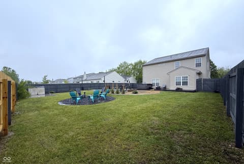 Backyard at 1619 Beacon Pointe Boulevard, Brownsburg, IN