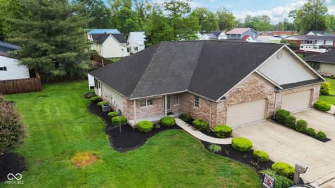 Aerial view at 106 Park Place Drive, Brazil, IN