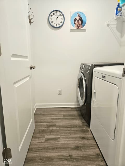 Laundry room at 1229 Fleming Drive, Greenfield, IN