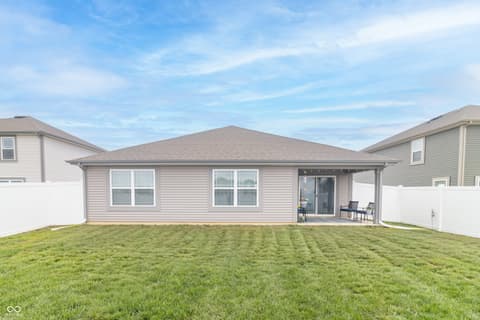 Backyard at 1229 Fleming Drive, Greenfield, IN