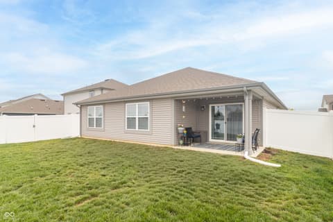 Backyard at 1229 Fleming Drive, Greenfield, IN