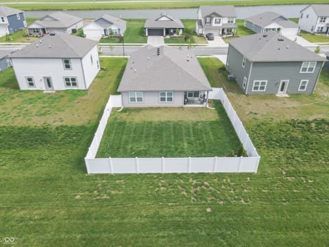 Aerial view at 1229 Fleming Drive, Greenfield, IN