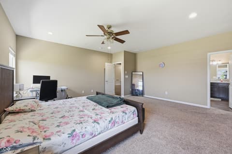 Primary bedroom at 7238 Silverwood Court, Indianapolis, IN