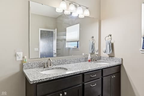 Primary bathroom at 7238 Silverwood Court, Indianapolis, IN