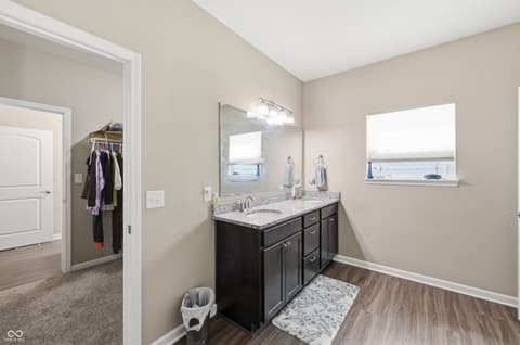 Primary bathroom at 7238 Silverwood Court, Indianapolis, IN