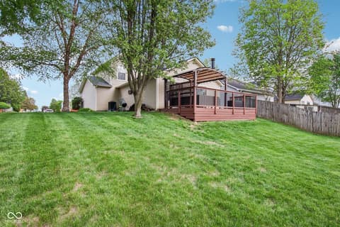 Backyard at 5646 Fox Glove Lane, Indianapolis, IN