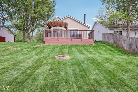 Backyard at 5646 Fox Glove Lane, Indianapolis, IN