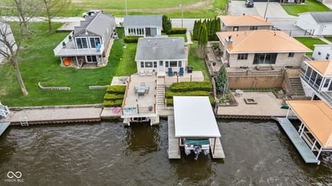 Aerial view at 5347 E Blue Bell Court, Monticello, IN