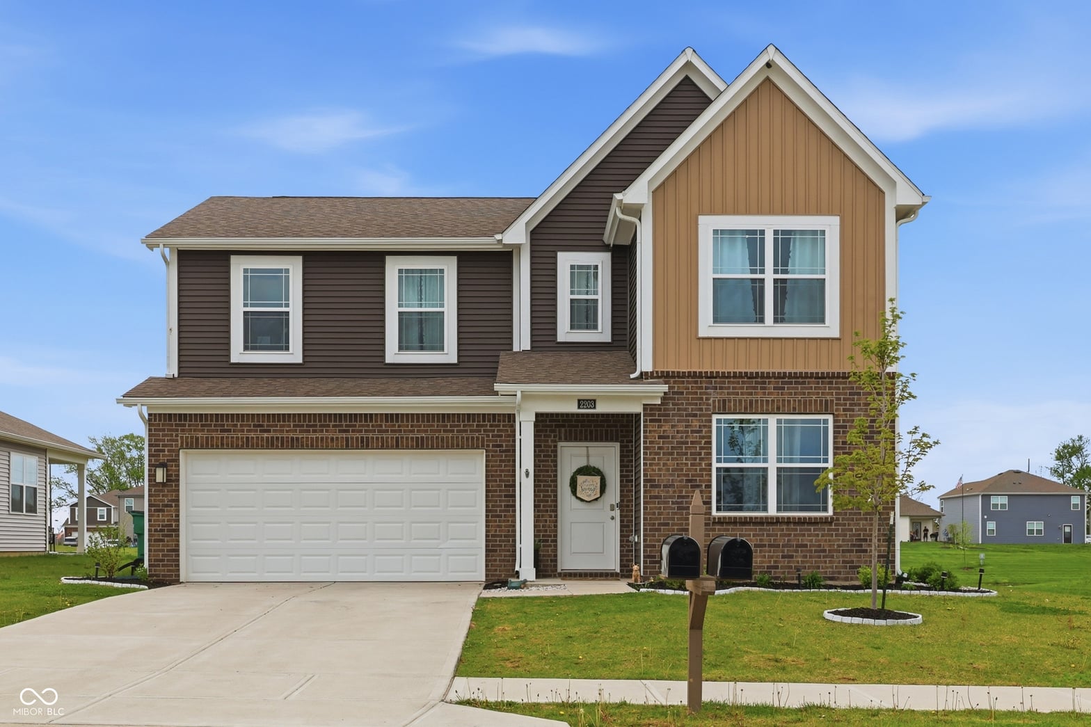 Front exterior at 2203 Gambel Lane, Danville, IN