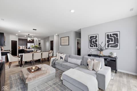 Living room at 2203 Gambel Lane, Danville, IN