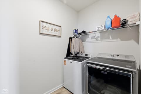 Laundry room at 2203 Gambel Lane, Danville, IN