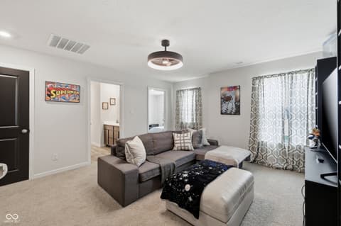 Living room at 2203 Gambel Lane, Danville, IN