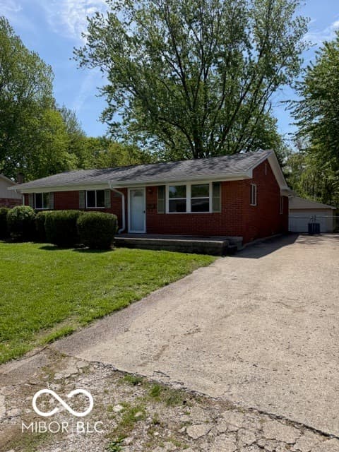 Front exterior at 1449 Biloxi Lane, Beech Grove, IN