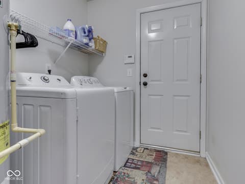 Laundry room at 7828 Lofton Court, Indianapolis, IN