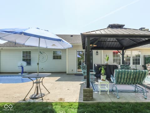 Backyard at 7828 Lofton Court, Indianapolis, IN