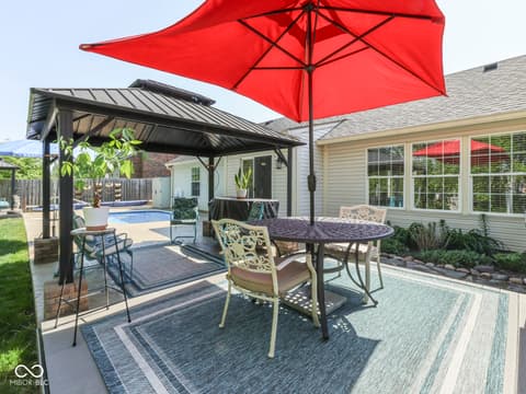 Outdoor living area at 7828 Lofton Court, Indianapolis, IN