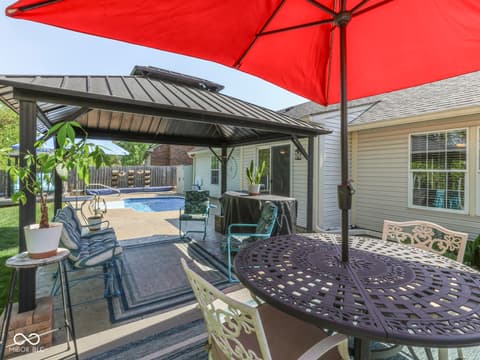 Outdoor living area at 7828 Lofton Court, Indianapolis, IN