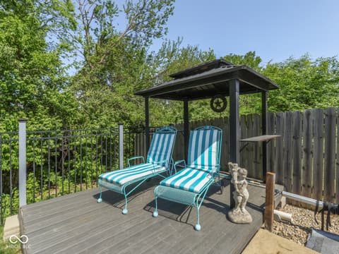 Outdoor living area at 7828 Lofton Court, Indianapolis, IN