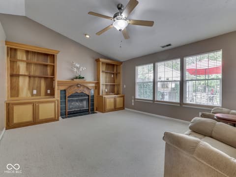 Living room at 7828 Lofton Court, Indianapolis, IN