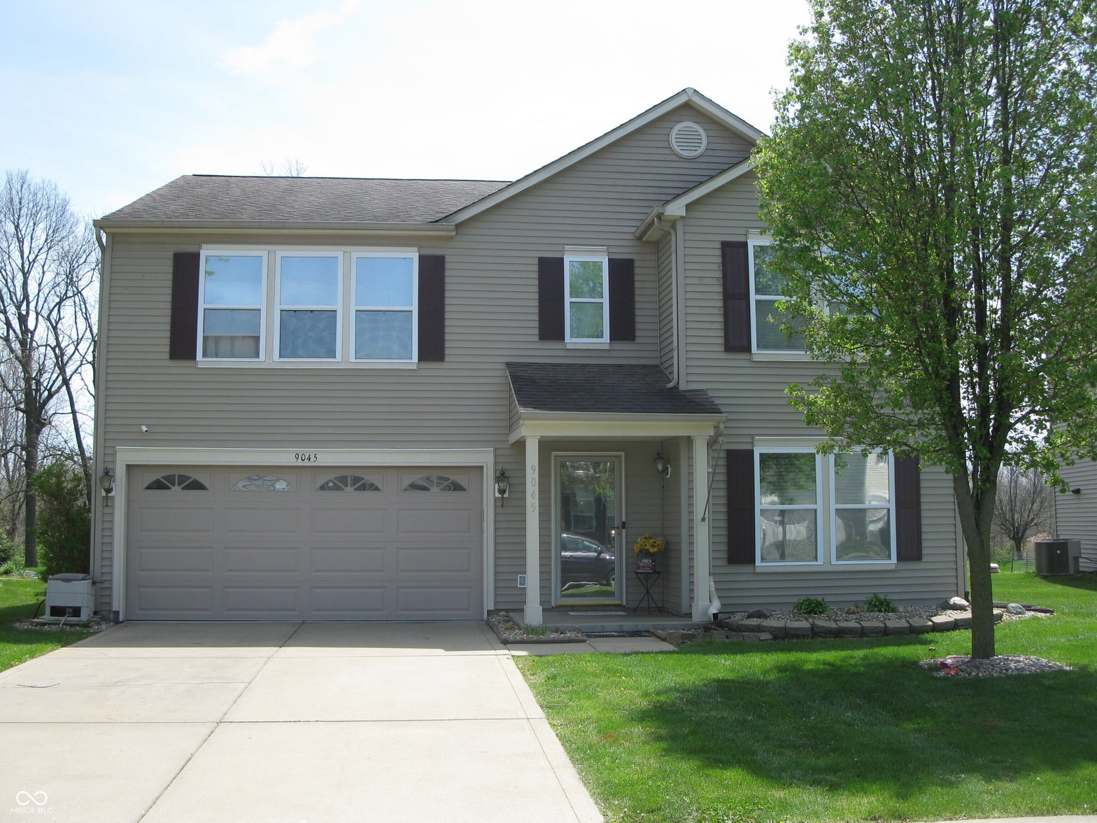 Front exterior at 9045 Stones Bluff Place, Camby, IN