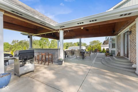 Outdoor living area at 13374 N Allison Drive, Camby, IN