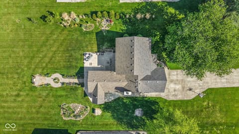 Aerial view at 13374 N Allison Drive, Camby, IN