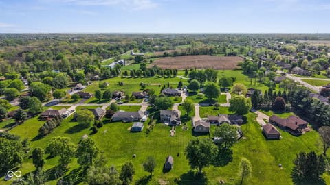 Aerial view at 13374 N Allison Drive, Camby, IN