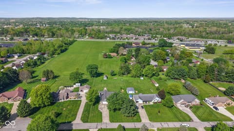 Aerial view at 13374 N Allison Drive, Camby, IN