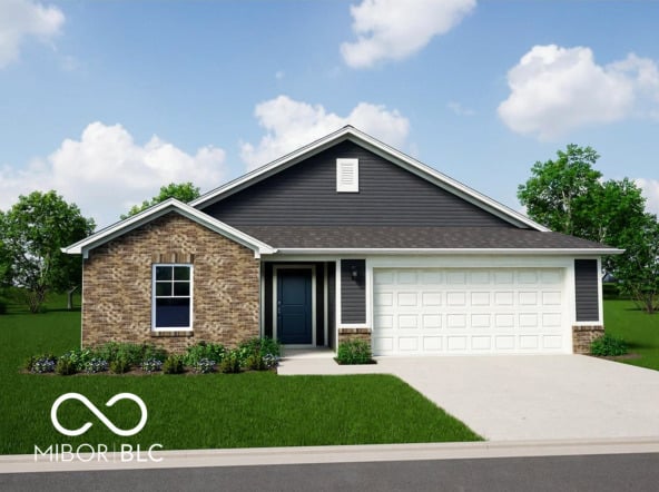 Front exterior at 10431 Rose Mill Drive, Indianapolis, IN