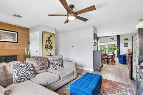 Living room at 7969 Charlecot Drive, Indianapolis, IN