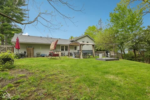 Backyard at 7969 Charlecot Drive, Indianapolis, IN