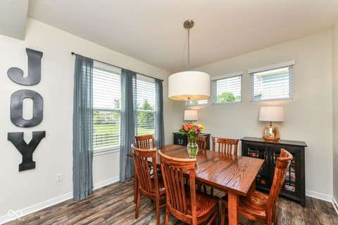 Dining room at 3621 Shady Lake Drive, Westfield, IN