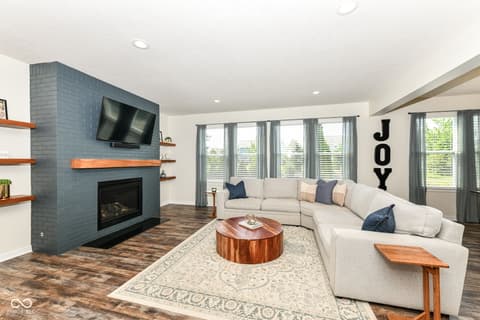 Family room at 3621 Shady Lake Drive, Westfield, IN
