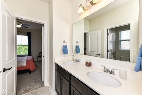 Bathroom at 3621 Shady Lake Drive, Westfield, IN