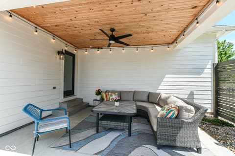 Outdoor living area at 3621 Shady Lake Drive, Westfield, IN