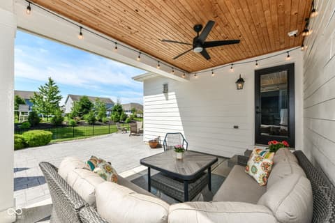 Outdoor living area at 3621 Shady Lake Drive, Westfield, IN