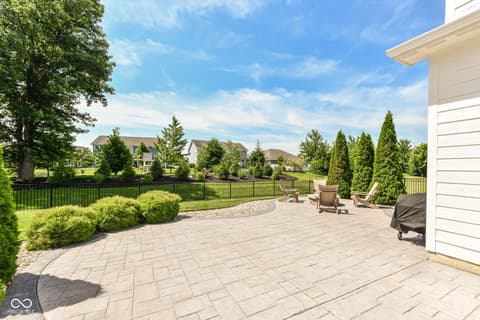 Outdoor living area at 3621 Shady Lake Drive, Westfield, IN