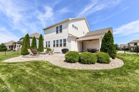 Outdoor living area at 3621 Shady Lake Drive, Westfield, IN
