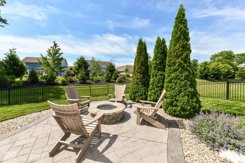 Outdoor living area at 3621 Shady Lake Drive, Westfield, IN