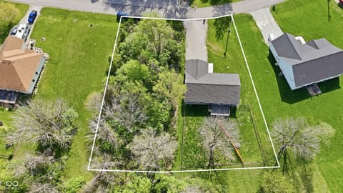 Aerial view at 258 Gettysburg, Coatesville, IN