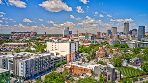 Aerial view at 435 Virginia Avenue, Indianapolis, IN